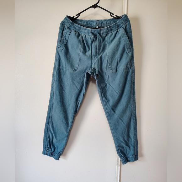 Athleta Farallón Jogger Pants Women's Teal Lace Up Cotton sz M. - Picture 7 of 17